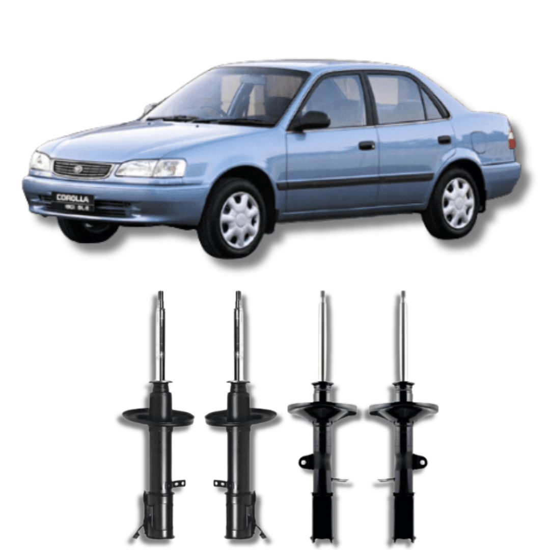 Kit Amortecedores Dianteiros e Traseiros Toyota Corolla 1992 Até 2002 - Remanufaturado - Felipe Moura Auto Peças
