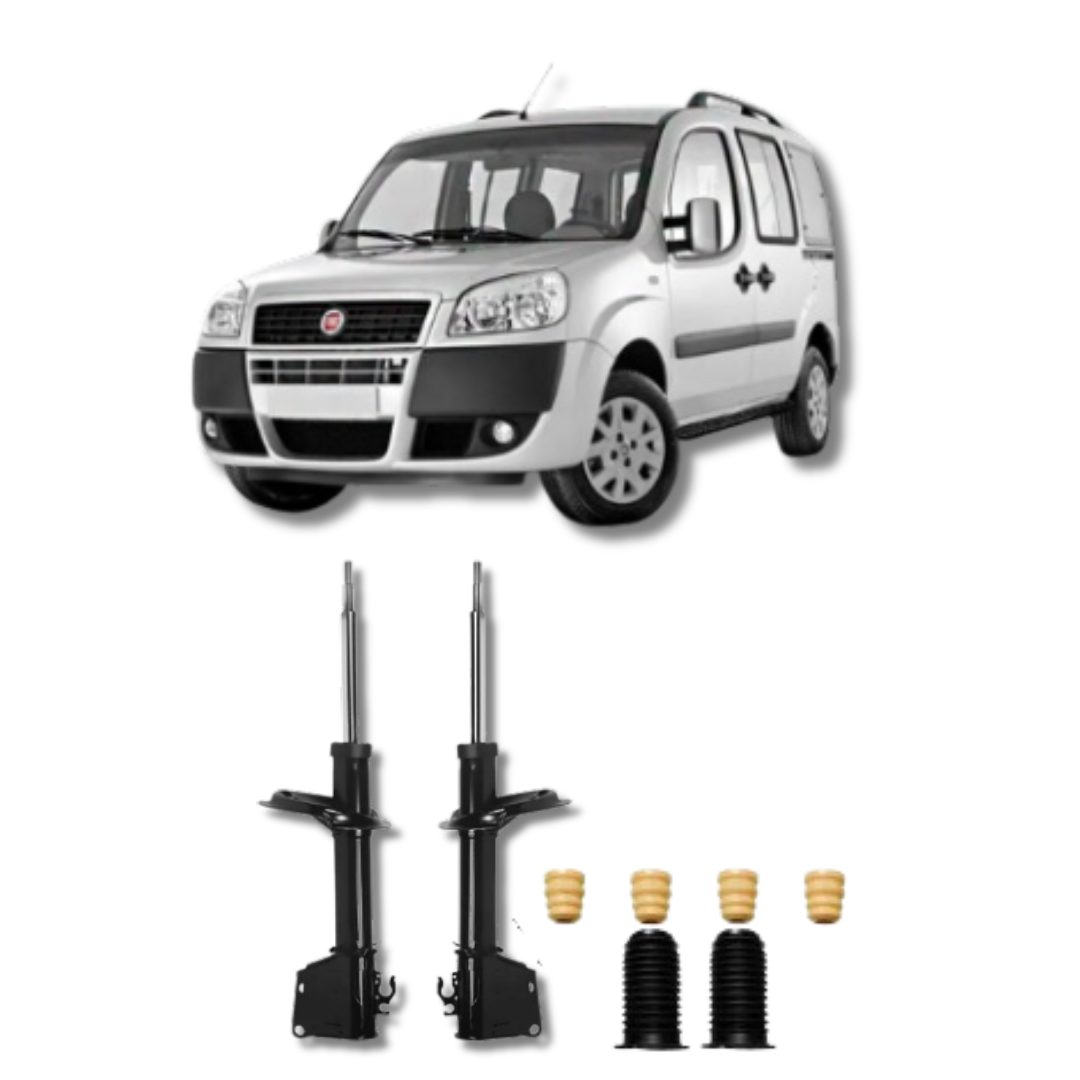Amortecedor Dianteiro com Kits de Batentes e Guarda-Pó Fiat Doblò 2001 Até 2019 - Remanufaturado