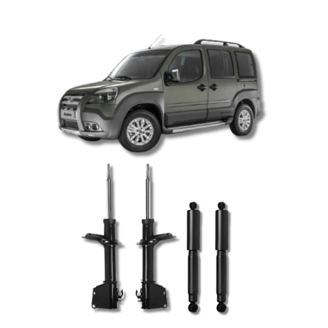Kit Amortecedores Dianteiros e Traseiros Fiat Doblò Adventure 2003 Até 2019 - Remanufaturado