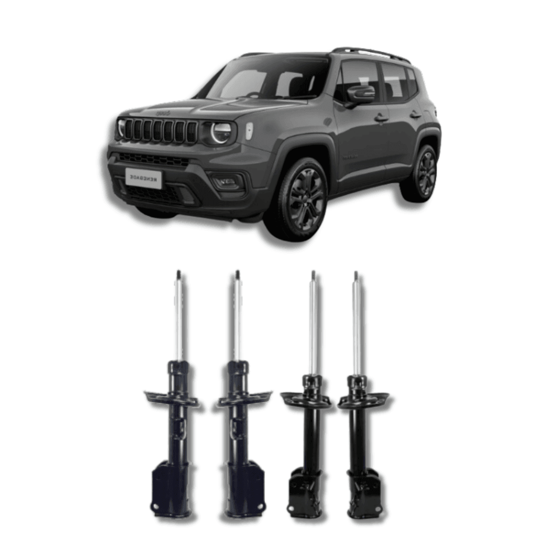 Kit Amortecedores Dianteiros e Traseiros Jeep Renegade 2015 Até 2024 - Remanufaturado - Felipe Moura Auto Peças