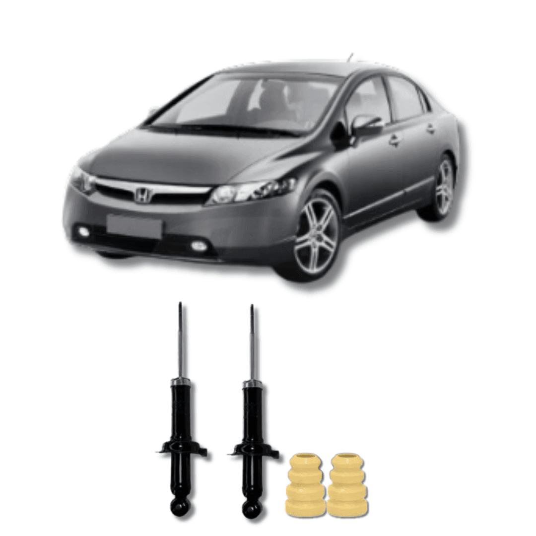 Amortecedor Traseiro com Kit de Batentes e Guarda-Pó Honda Civic/New Civic 2006 Até 2011 - Remanufaturado