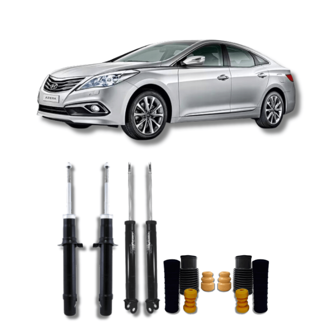 Kit Completo de Amortecedores Dianteiros e Traseiros com Acessórios Hyundai Azera 2008 Até 2017 - Remanufaturado - Felipe Moura Auto Peças