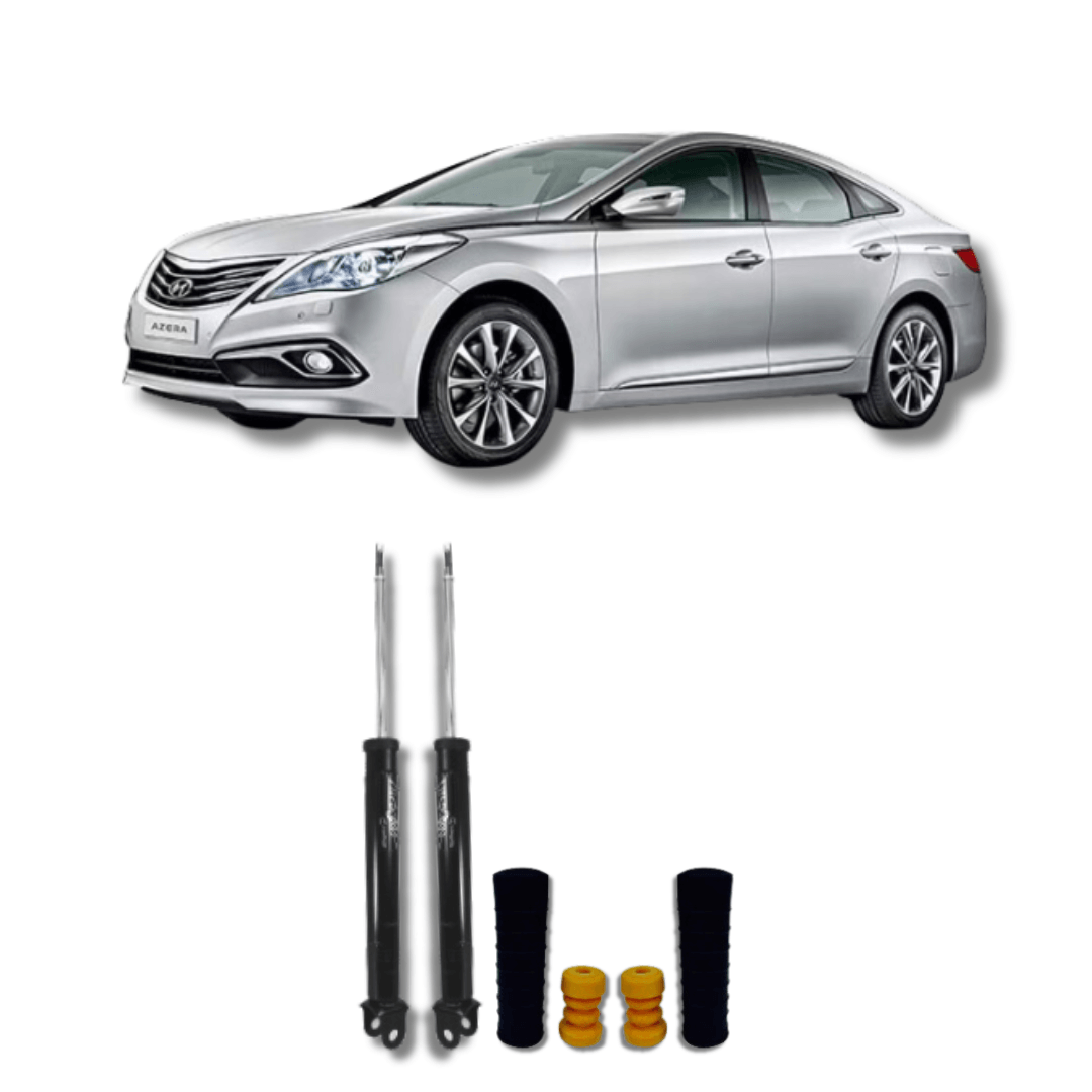 Amortecedores Traseiros com Kits de Batentes e Guarda-Pó Hyundai Azera 2008 Até 2017 - Remanufaturado - Felipe Moura Auto Peças
