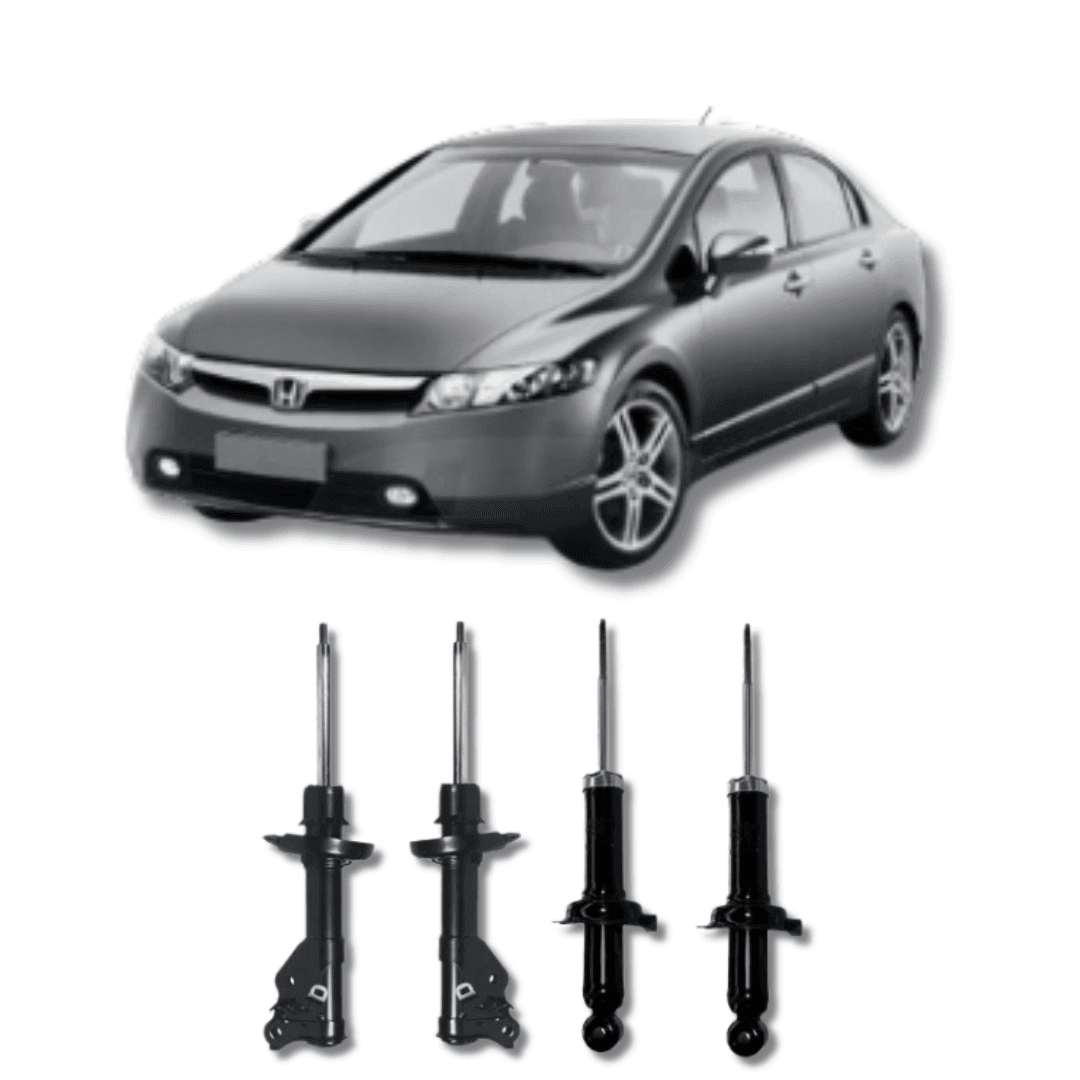Kit Amortecedores Dianteiros e Traseiros Honda Civic/New Civic 2006 Até 2011 - Remanufaturado - Felipe Moura Auto Peças