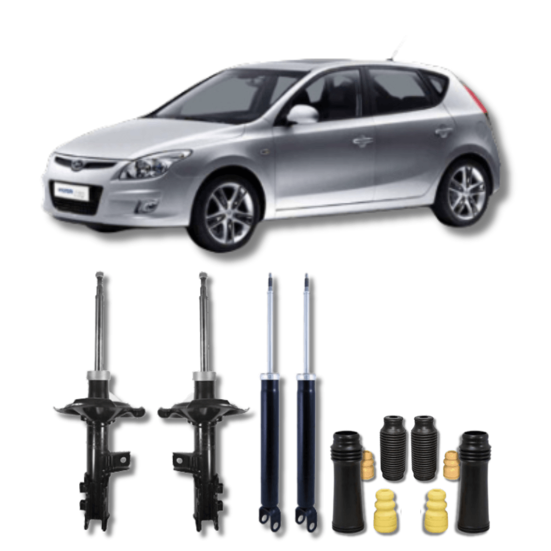 Kit Completo de Amortecedores Dianteiros e Traseiros com Kits de Batentes e Guarda-Pó Hyundai Ix30/Kia Cerato 2006 Até 2017 - Remanufaturado - Felipe Moura Auto Peças