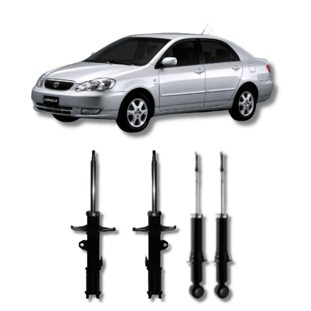 Kit Amortecedores Dianteiros e Traseiros Toyota Corolla 2003 Até 2008 - Remanufaturado - Felipe Moura Auto Peças