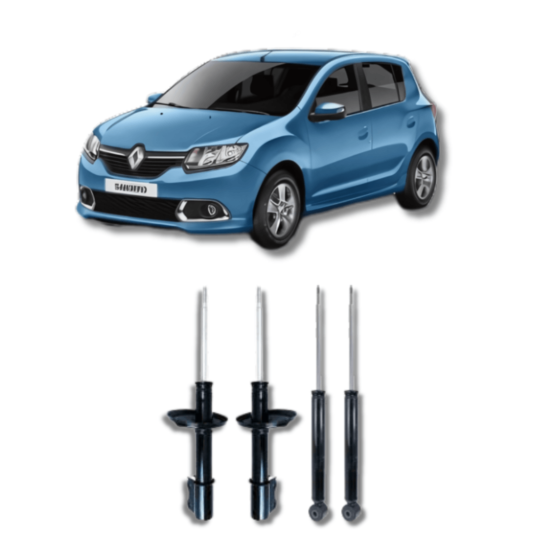 Kit Amortecedores Dianteiros e Traseiros Logan/Sandero Stepway 2007 Até 2013 - Remanufaturado - Felipe Moura Auto Peças