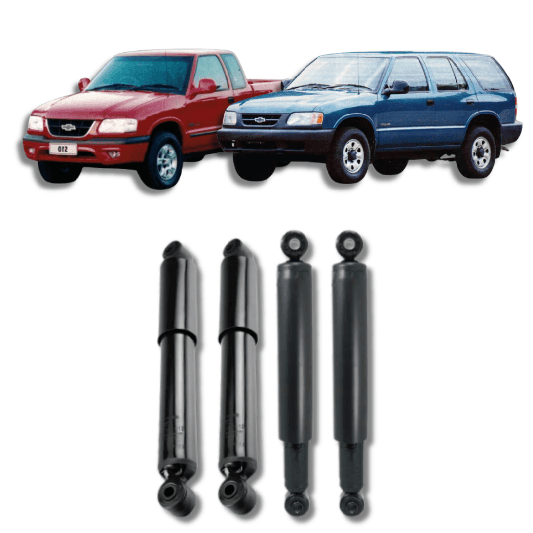 Kit Amortecedores Dianteiros e Traseiros S-10/Blazer S/Sup. 4x4 1995 Até 2011 - Remanufaturado - Felipe Moura Auto Peças