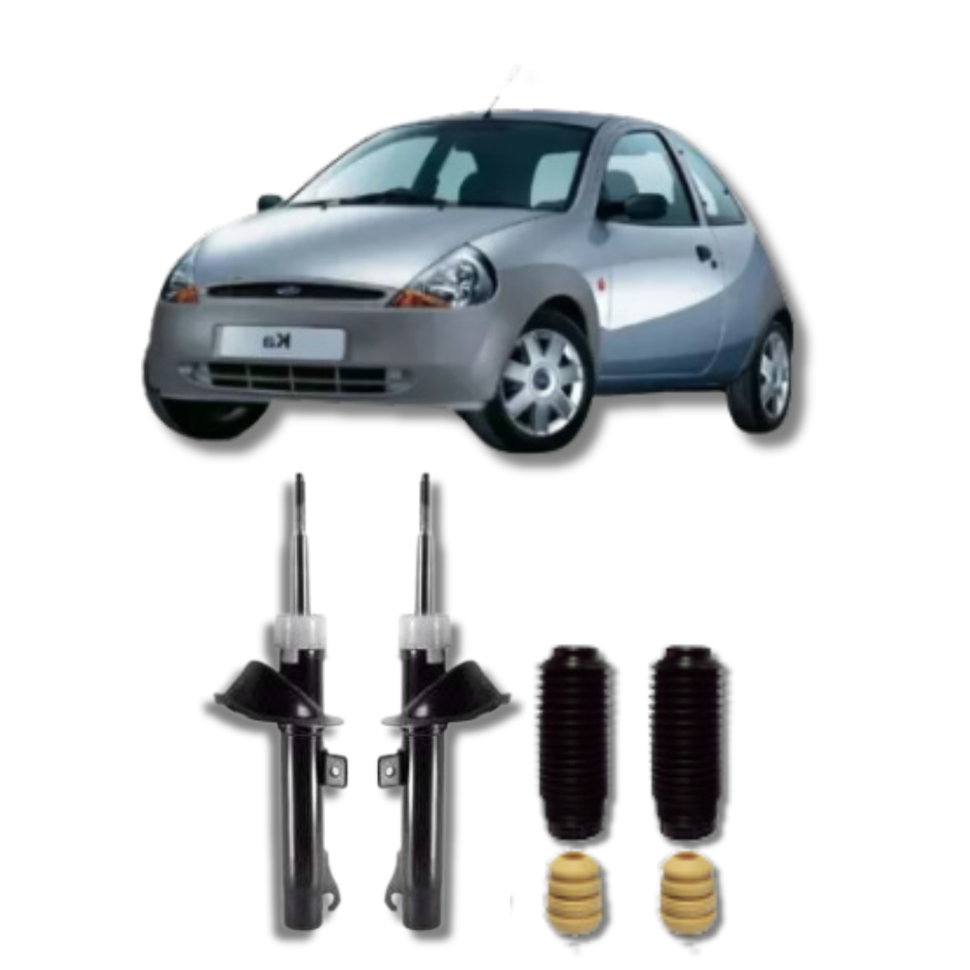 Amortecedores Dianteiros com Kits de Batentes e Guarda-Pó Ford Ka 2011 Até 2013 - Remanufaturado