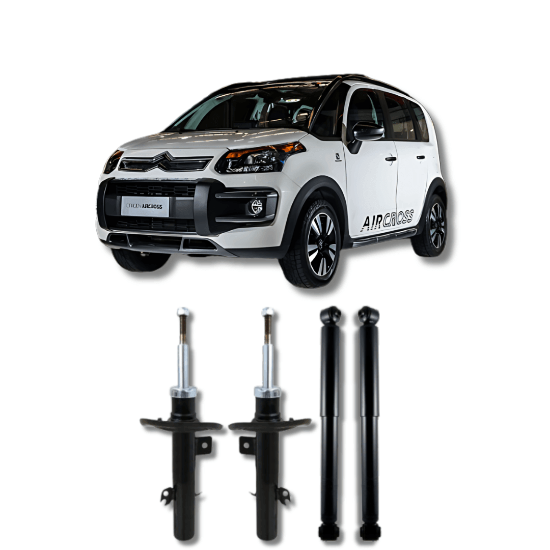 Kit Amortecedores Dianteiros e Traseiros Citroën Aircross/Prato Maior 2010 Até 2017 - Remanufaturado - Felipe Moura Auto Peças