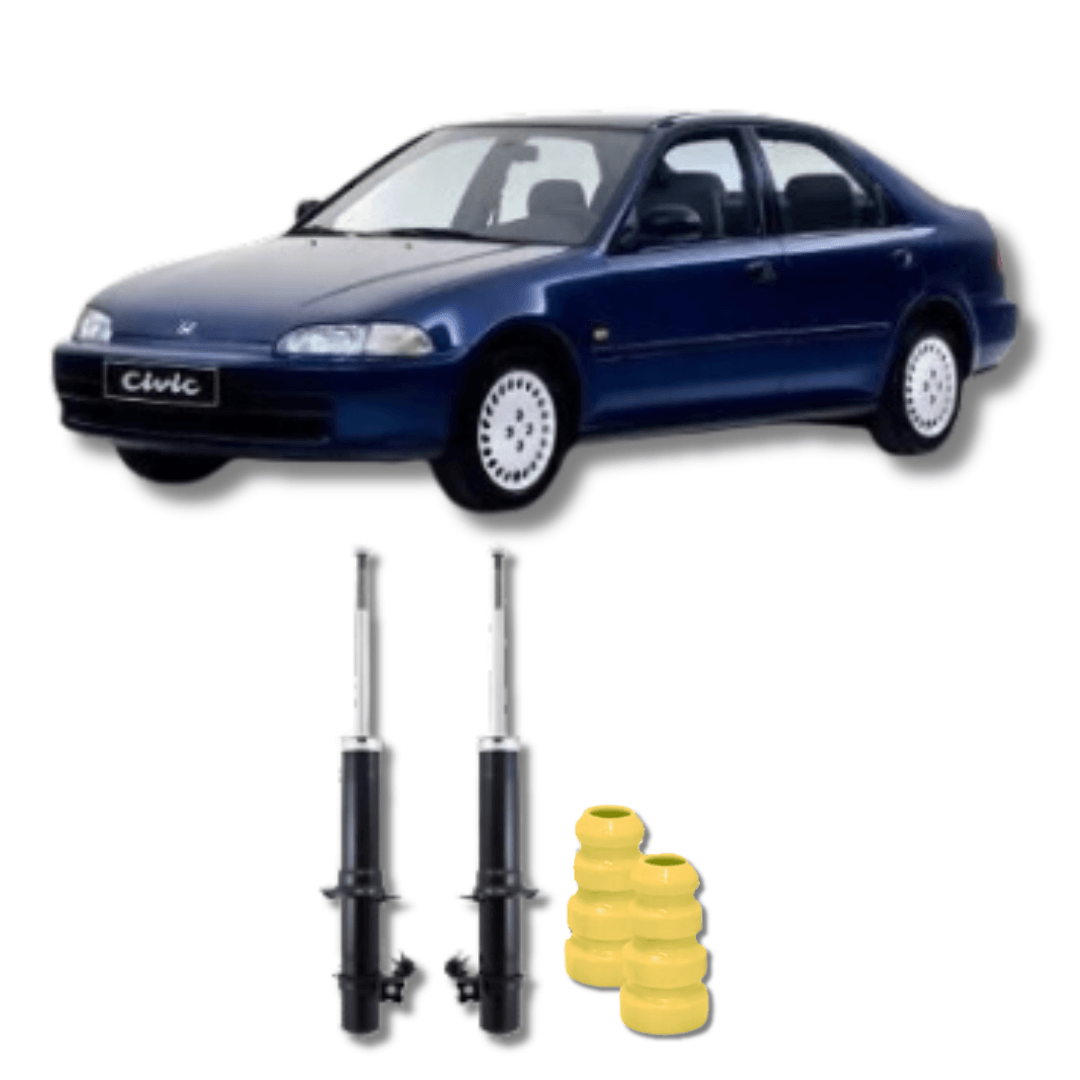 Amortecedores Dianteiros com Kits de Batentes e Guarda-Pó Honda Civic 1992 Até 2000 - Remanufaturado - Felipe Moura Auto Peças