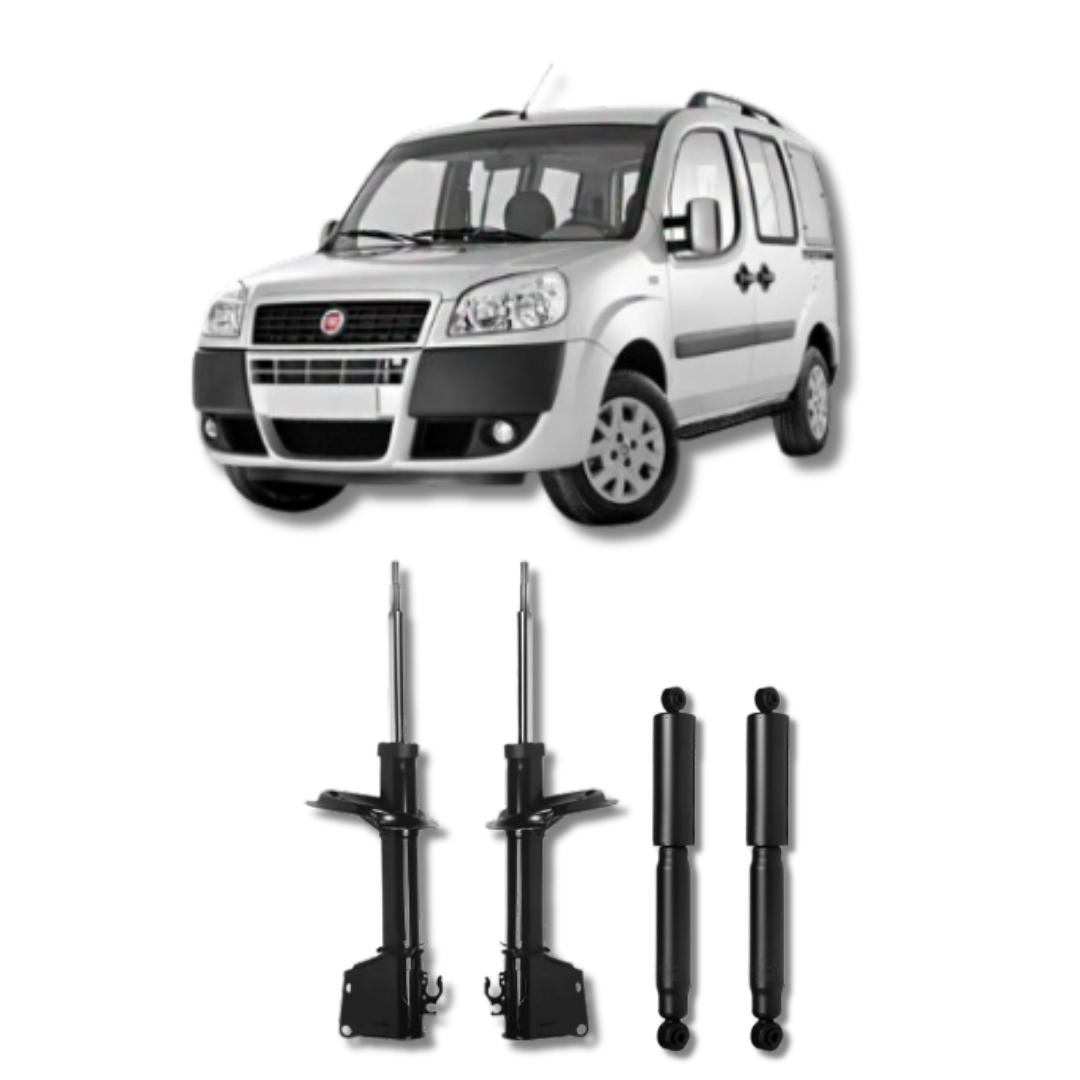 Kit Amortecedores Dianteiros e Traseiros Fiat Doblò 2001 Até 2019 - Remanufaturado