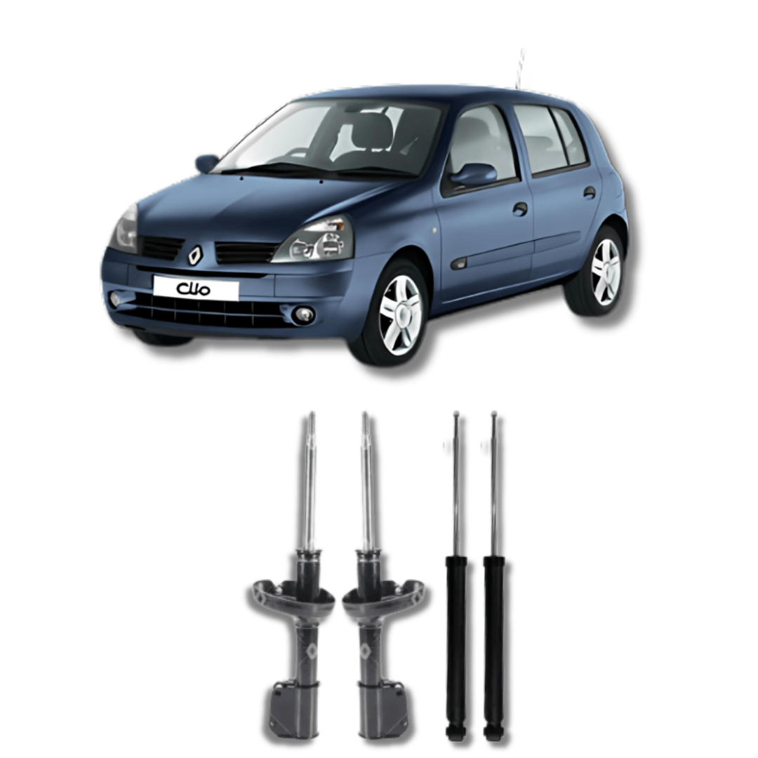 Kit Amortecedores Dianteiros e Traseiros Renault Clio 2000 Até 2011 - Remanufaturado - Felipe Moura Auto Peças