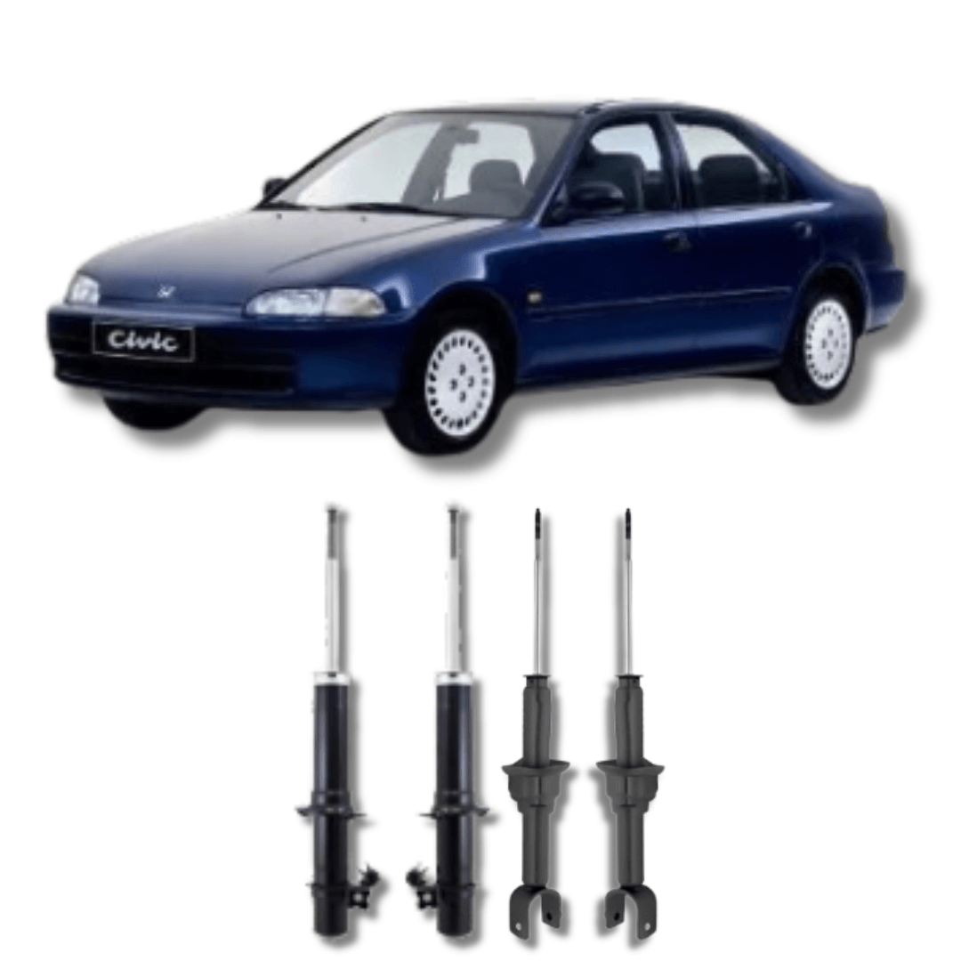 Kit Amortecedores Dianteiros e Traseiros Honda Civic 1992 Até 2000 - Remanufaturado - Felipe Moura Auto Peças