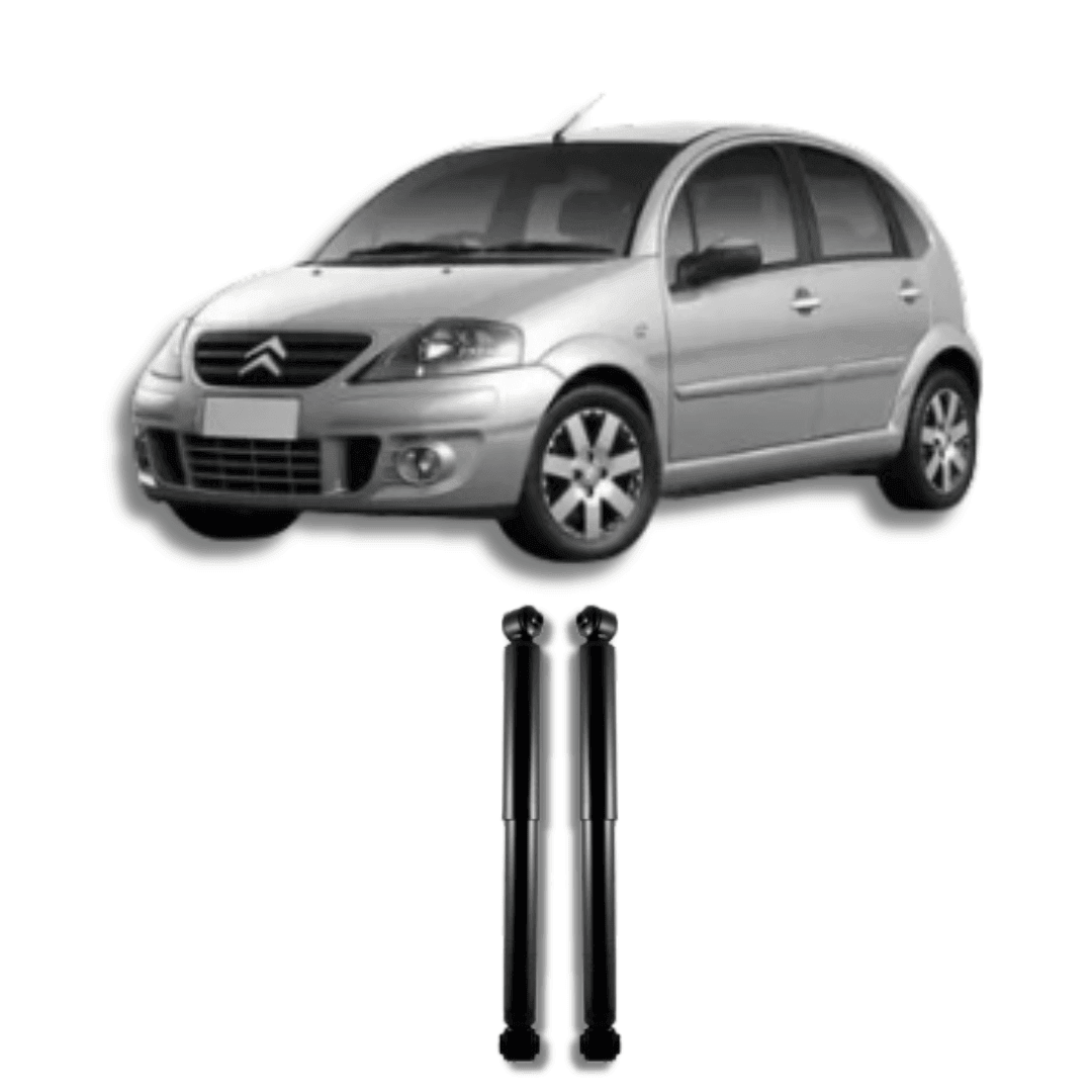 Amortecedor Traseiro Citroën C3 Prato Menor 2003 Até 2012 - Remanufaturado - Felipe Moura Auto Peças