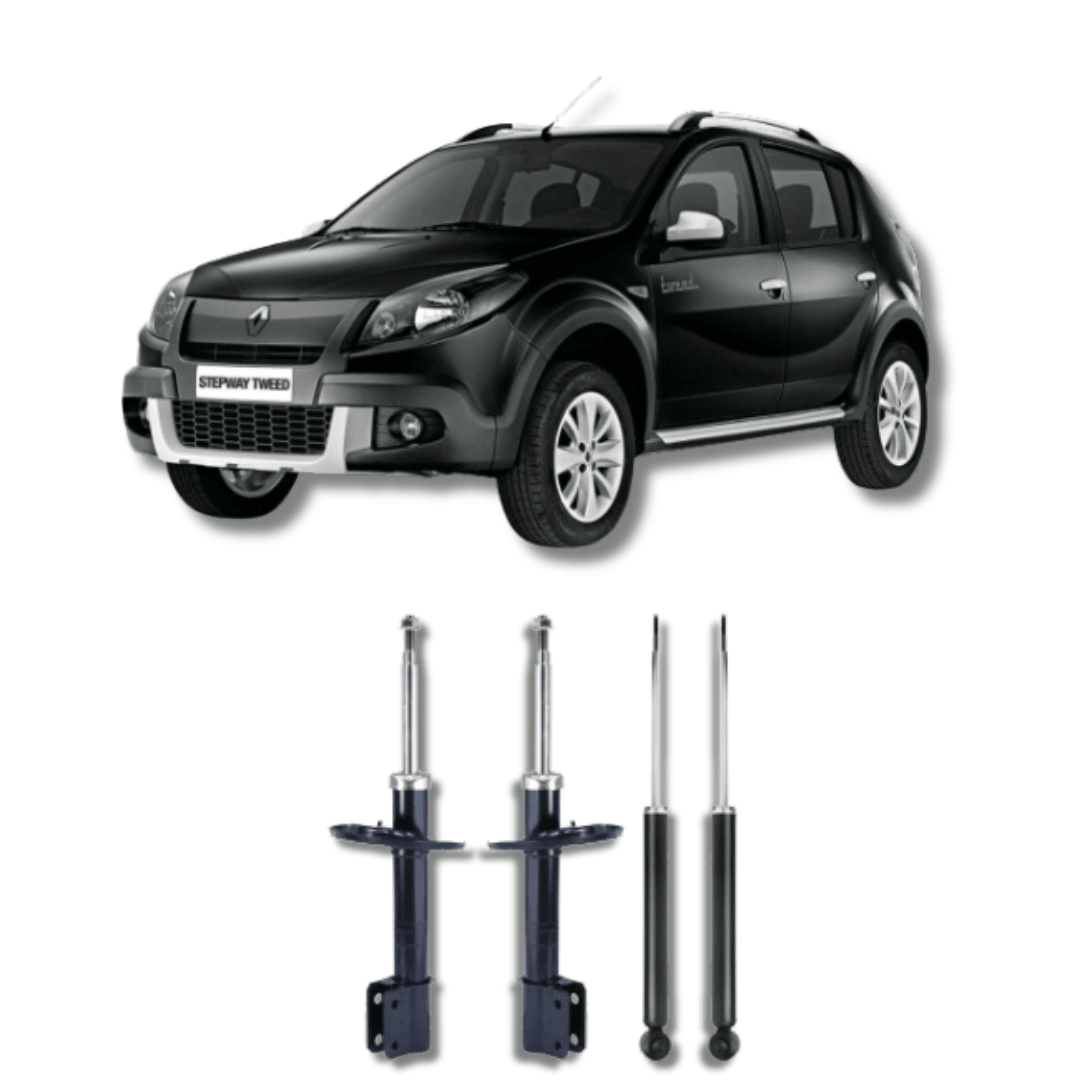 Kit Amortecedores Dianteiros e Traseiros Logan/Sandero Stepway 2014 Até 2019 - Remanufaturado - Felipe Moura Auto Peças