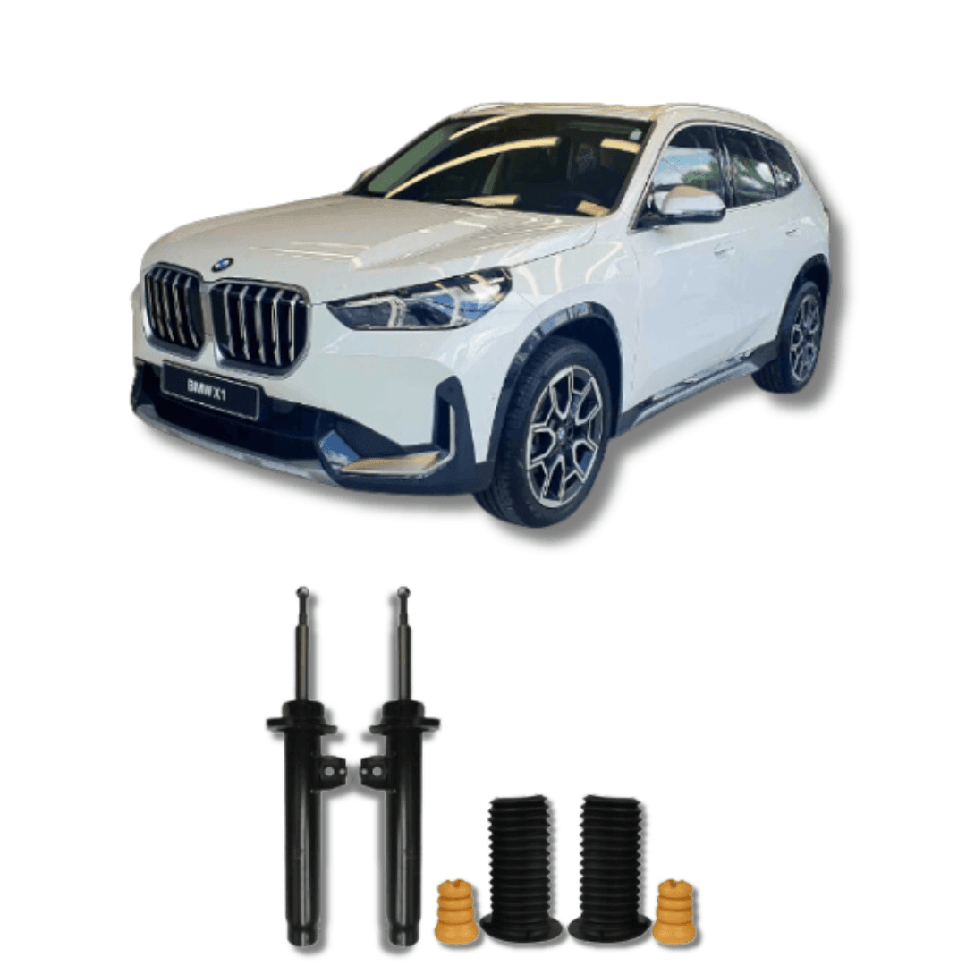 Amortecedores Dianteiros com Kit de Batentes e Guarda-Pó BMW X1 2010 Até 2022 - Remanufaturado - Felipe Moura Auto Peças