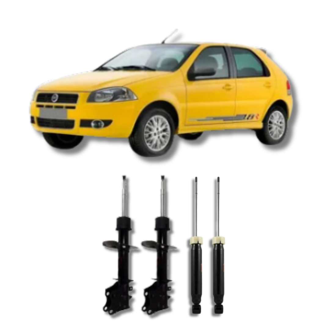 Kit Amortecedores Dianteiros e Traseiros Fiat Palio RTS 2007 até 2011 - Remanufaturado - Felipe Moura Auto Peças
