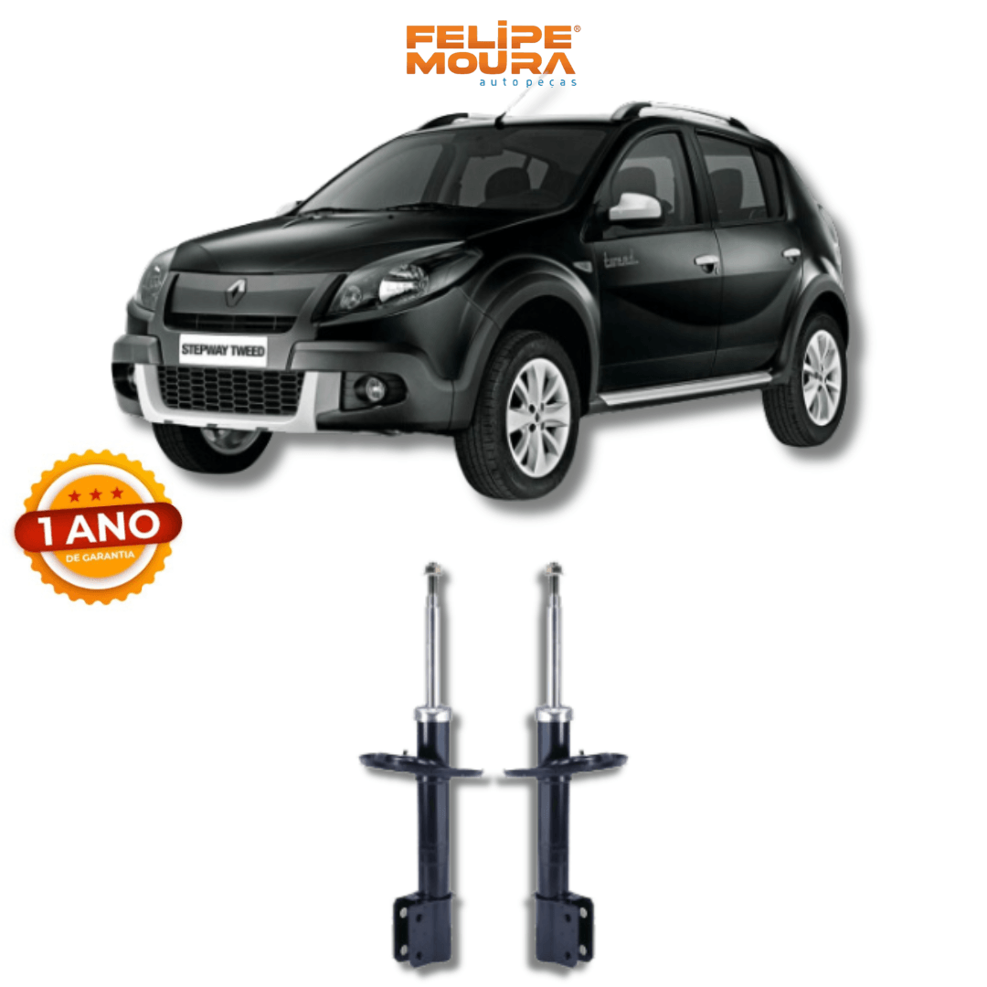 Amortecedores Dianteiros Logan/Sandero Stepway 2014 Até 2019 - Remanufaturado - Felipe Moura Auto Peças