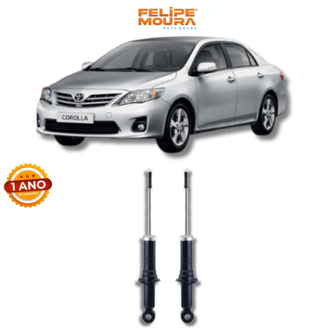 Amortecedor Traseiro Toyota Corolla 2009 Até 2014 - Remanufaturado - Felipe Moura Auto Peças
