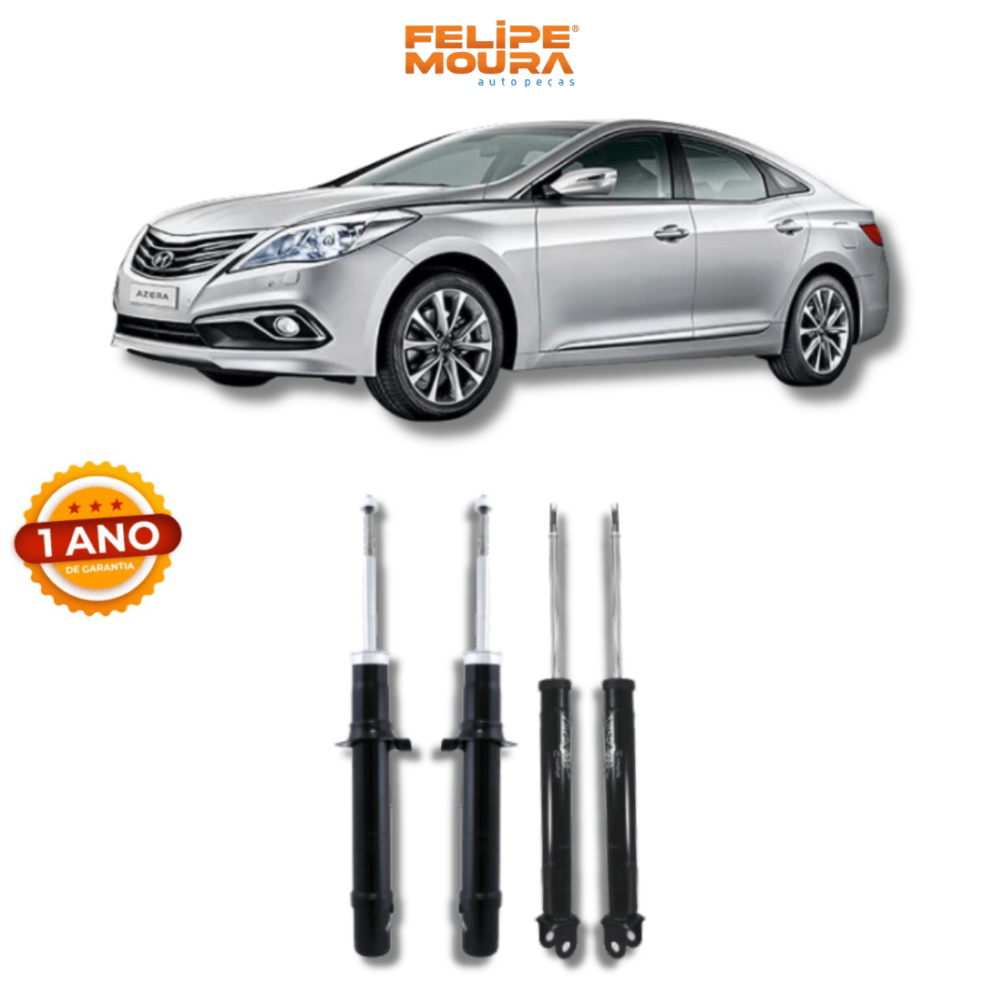 Kit Amortecedores Dianteiros e Traseiros Hyundai Azera 2008 Até 2017 - Remanufaturado - Felipe Moura Auto Peças