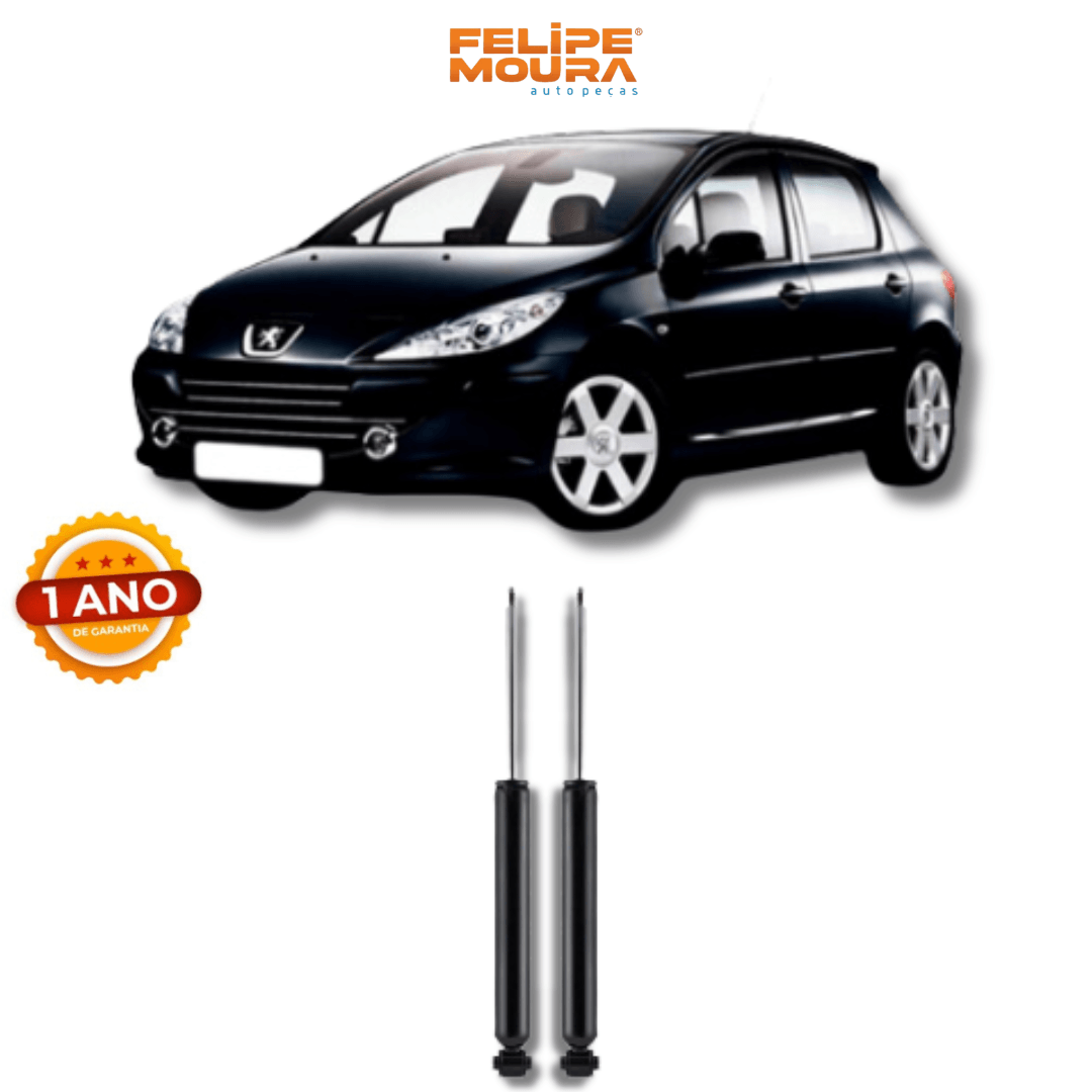 Amortecedor Traseiro Peugeot 307 2002 Até 2012 - Remanufaturado - Felipe Moura Auto Peças