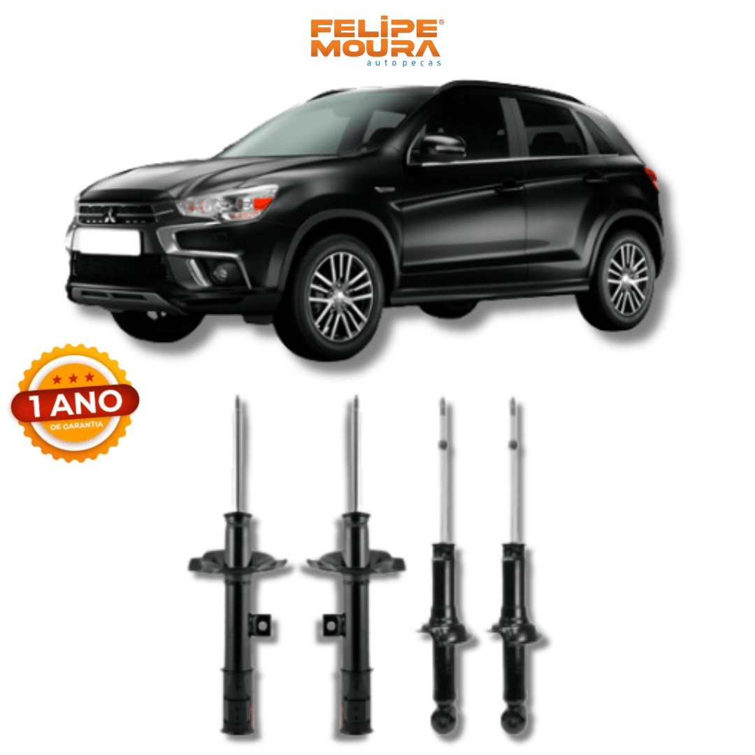 Kit Amortecedores Dianteiros e Traseiros Mitsubishi ASX 2010 Até 2023 - Remanufaturado - Felipe Moura Auto Peças