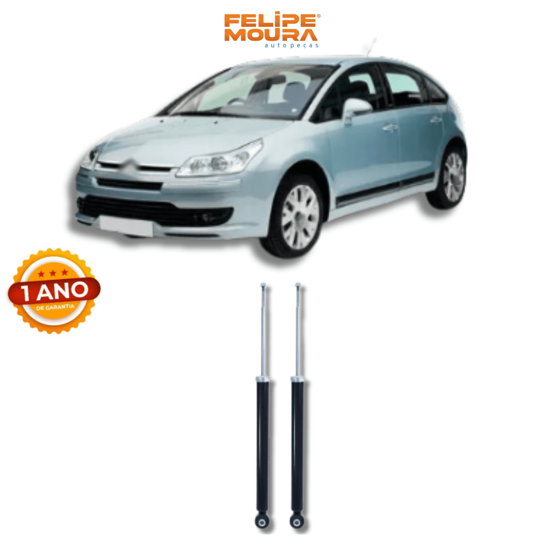 Amortecedores Traseiros Citroën C4 2008 até 2020 - Remanufaturado - Felipe Moura Auto Peças