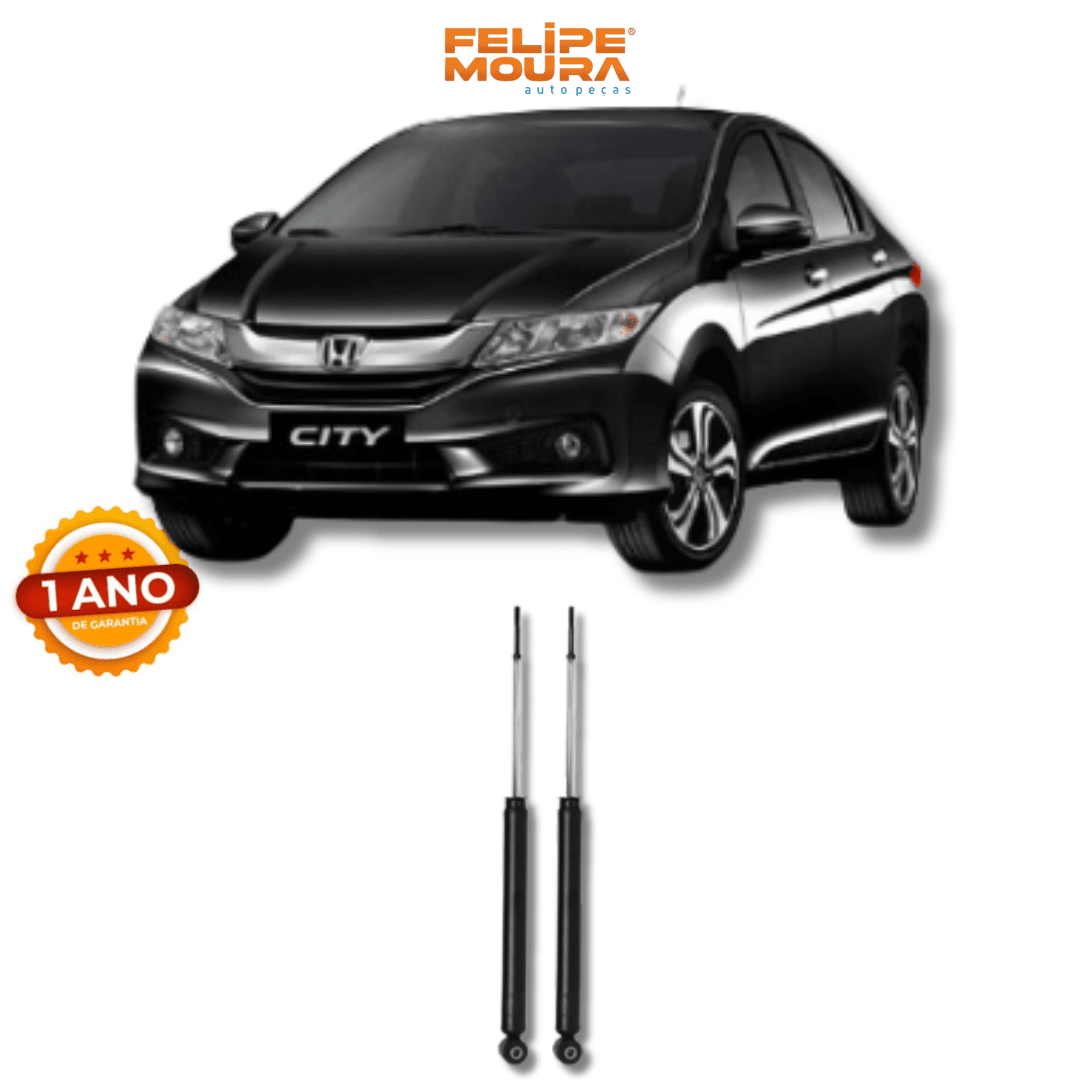 Amortecedores Traseiros Honda City/Fit 2009 Até 2014 - Remanufaturado - Felipe Moura Auto Peças