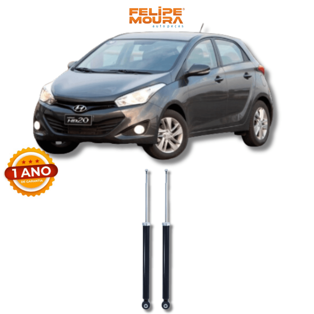 Amortecedor Traseiro Hyundai HB20 2012 Até 2019 - Remanufaturado - Felipe Moura Auto Peças