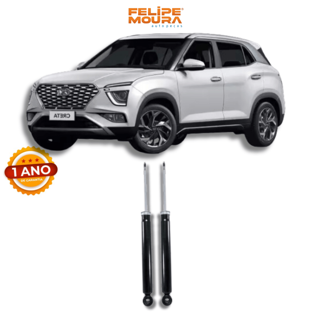 Amortecedor Traseiro Hyundai Creta 2015 Até 2024 - Remanufaturado - Felipe Moura Auto Peças