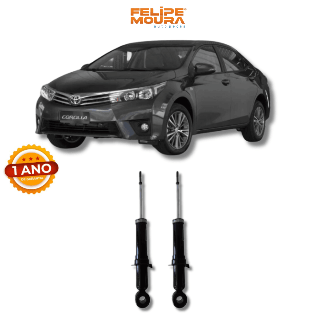 Amortecedor Traseiro Toyota Corolla Altis 2015 Até 2020 - Remanufaturado - Felipe Moura Auto Peças