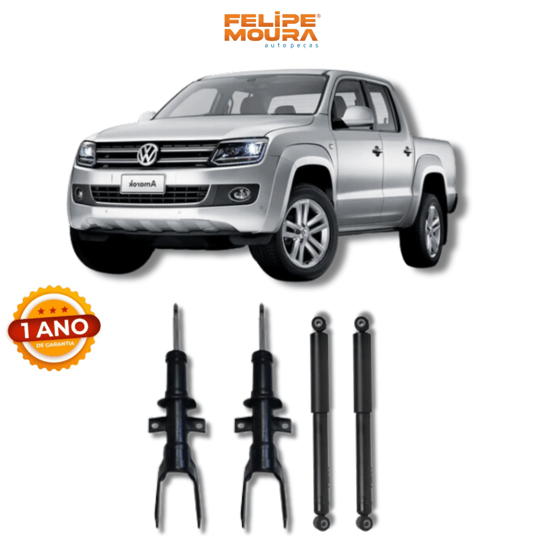 Kit Amortecedores Dianteiros e Traseiros Amarok 2010 Até 2024 (Não Completo) - Remanufaturado - Felipe Moura Auto Peças