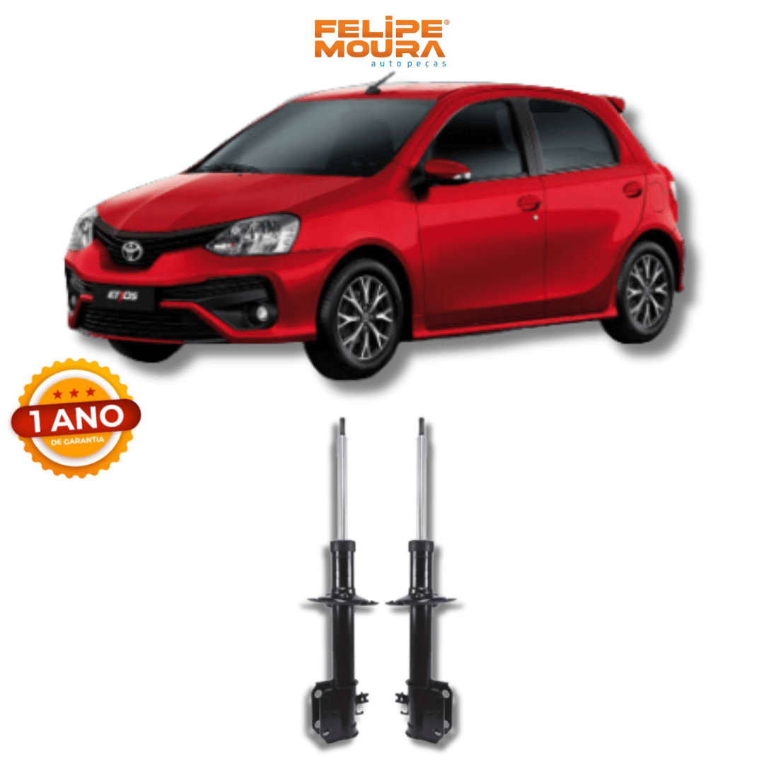 Amortecedores Dianteiros Toyota Etios 2012 Até 2021 - Remanufaturado - Felipe Moura Auto Peças
