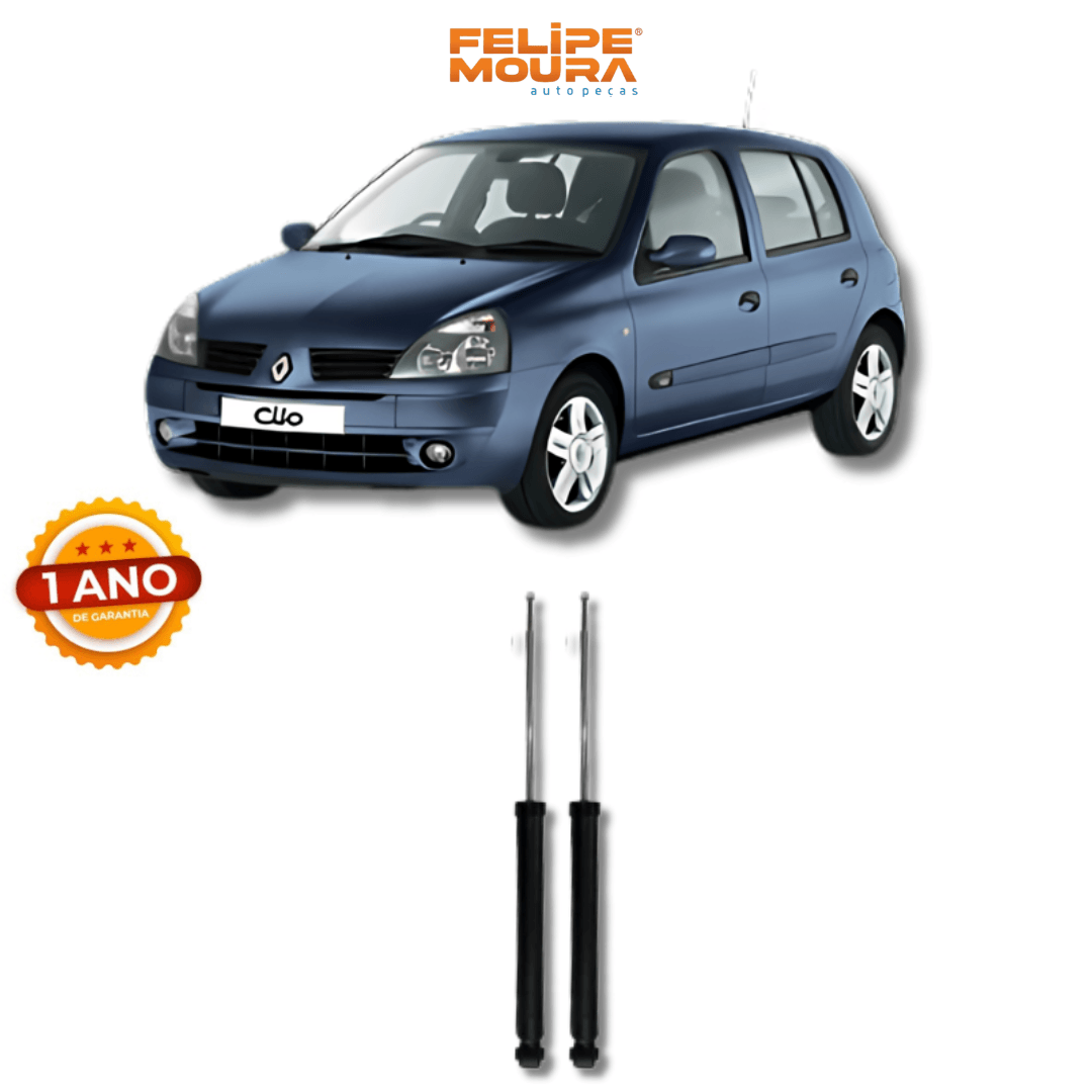 Amortecedor Traseiro Renault Clio 2000 Até 2011 - Remanufaturado - Felipe Moura Auto Peças