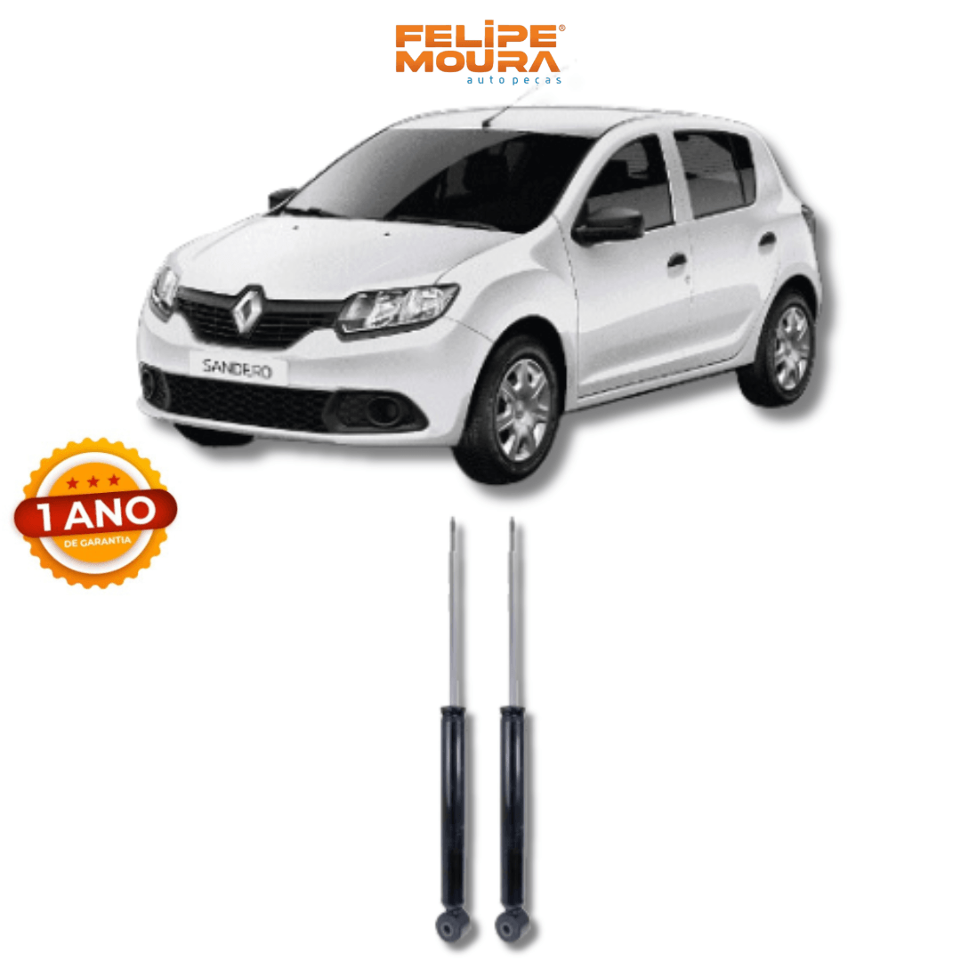 Amortecedores Traseiros Logan/Sandero 2007 Até 2013 - Remanufaturado - Felipe Moura Auto Peças