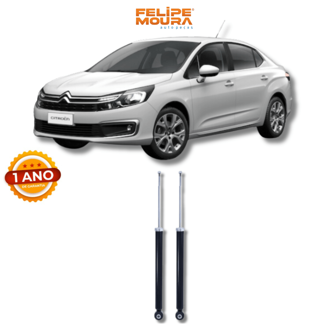 Amortecedores Traseiros Citroën C4 Pallas 2007 até 2014 - Remanufaturado - Felipe Moura Auto Peças