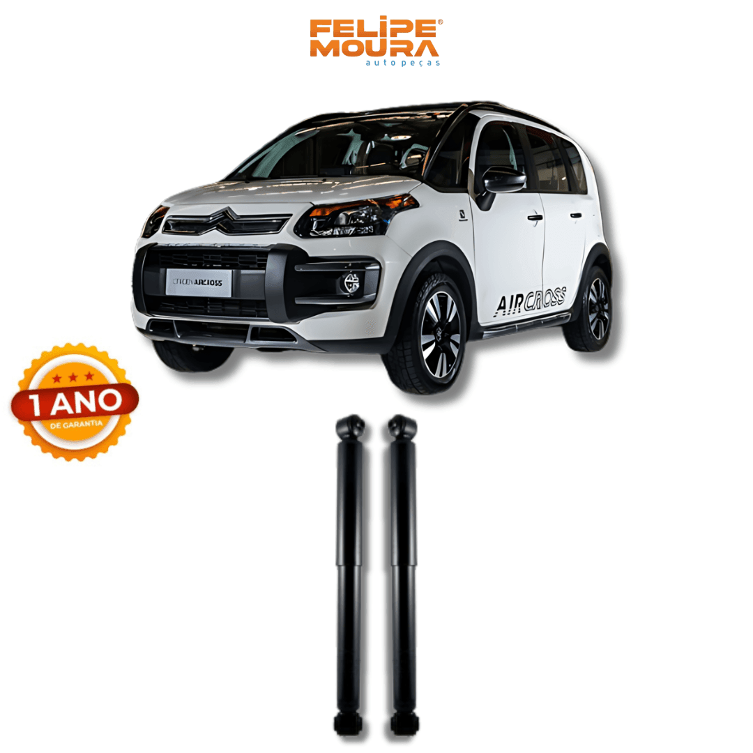 Amortecedor Traseiro Citroën Aircross/Prato Maior 2010 Até 2017 - Remanufaturado - Felipe Moura Auto Peças