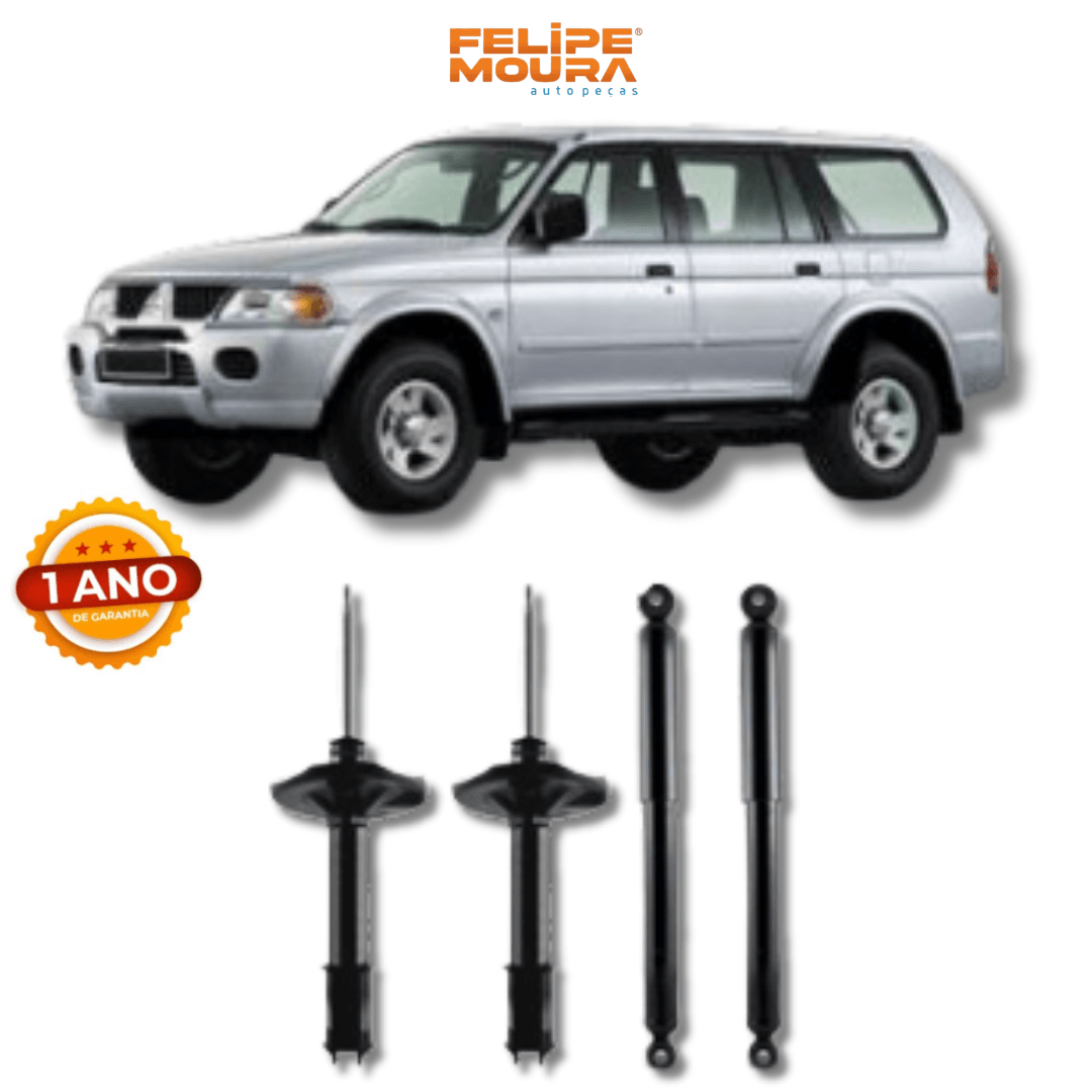 Kit Amortecedores Dianteiros e Traseiros Mitsubishi Pajero 2005 Até 2010 - Remanufaturado - Felipe Moura Auto Peças