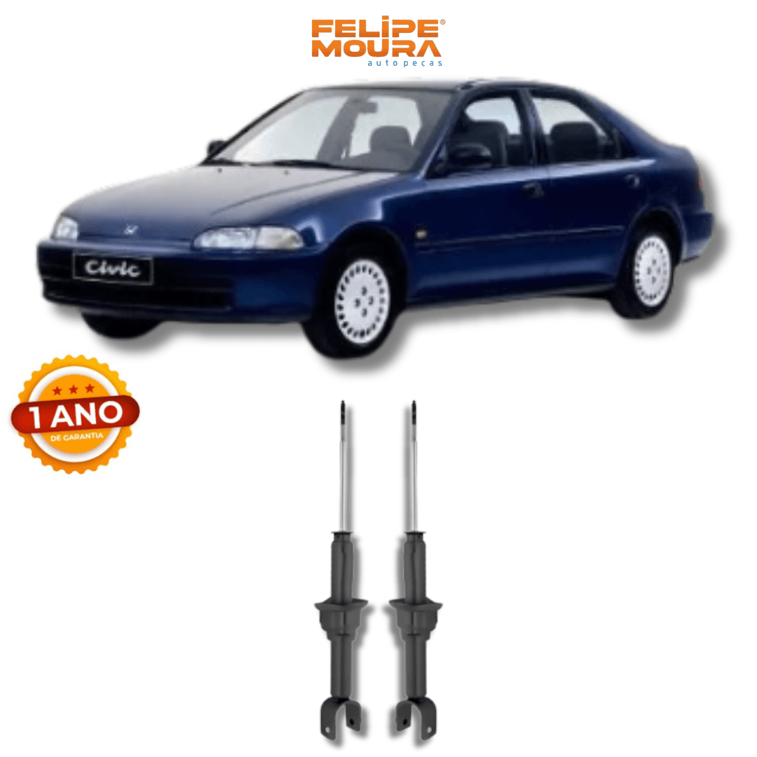 Amortecedores Traseiros Honda Civic 1992 Até 2000 - Remanufaturado - Felipe Moura Auto Peças