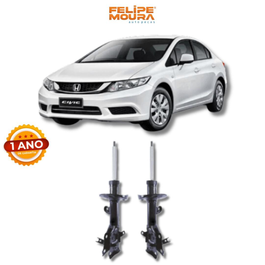 Amortecedor Dianteiro Honda Civic G9 2012 Até 2016 - Remanufaturado - Felipe Moura Auto Peças