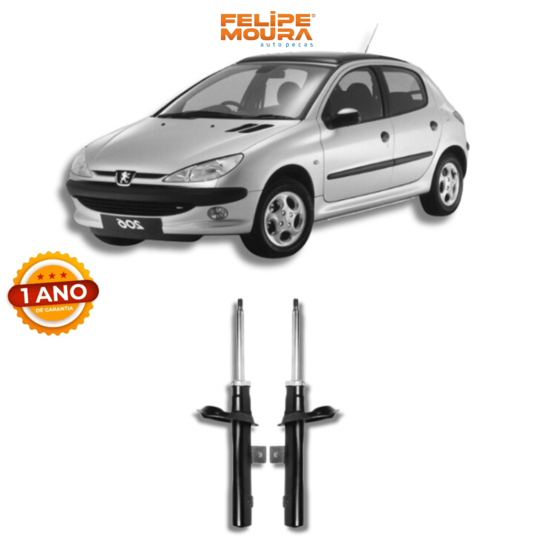 Amortecedor Dianteiro Peugeot 206 1998 Até 2016 - Remanufaturado - Felipe Moura Auto Peças