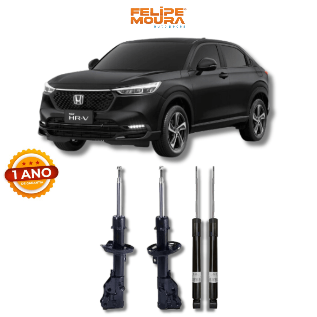 Kit Amortecedores Dianteiros e Traseiros Honda HR-V 1999 Até 2016 - Remanufaturado - Felipe Moura Auto Peças
