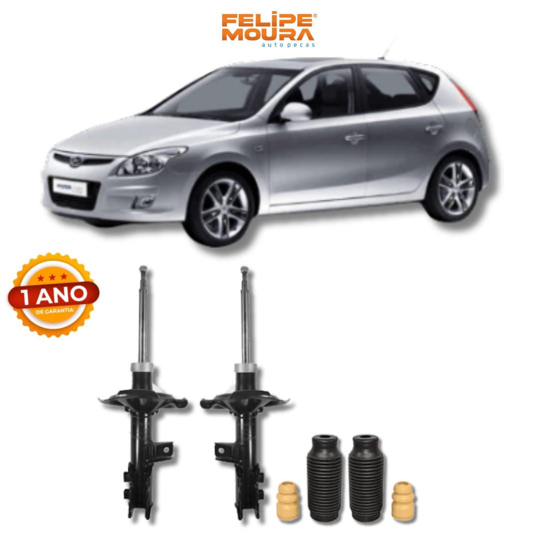 Amortecedores Dianteiros com Kits de Batentes e Guarda-Pó Hyundai Ix30/Kia Cerato 2006 Até 2017 - Remanufaturado - Felipe Moura Auto Peças