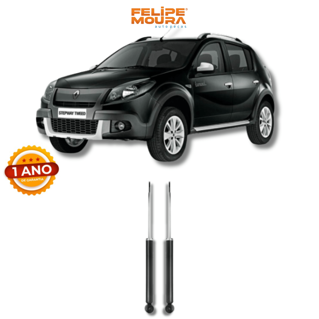 Amortecedores Traseiros Logan/Sandero Stepway 2014 Até 2019 - Remanufaturado - Felipe Moura Auto Peças