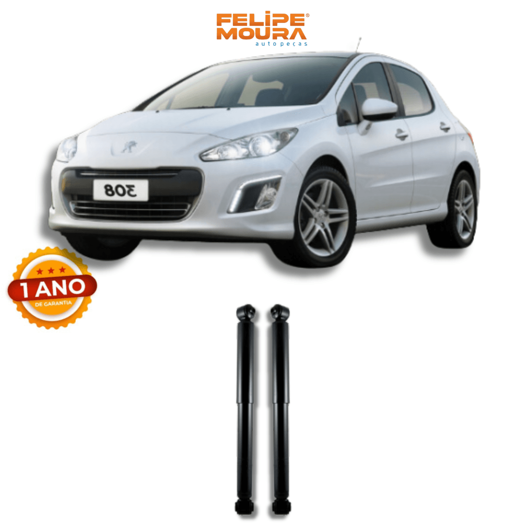 Amortecedor Traseiro Peugeot 308 2008 Até 2015 - Remanufaturado - Felipe Moura Auto Peças