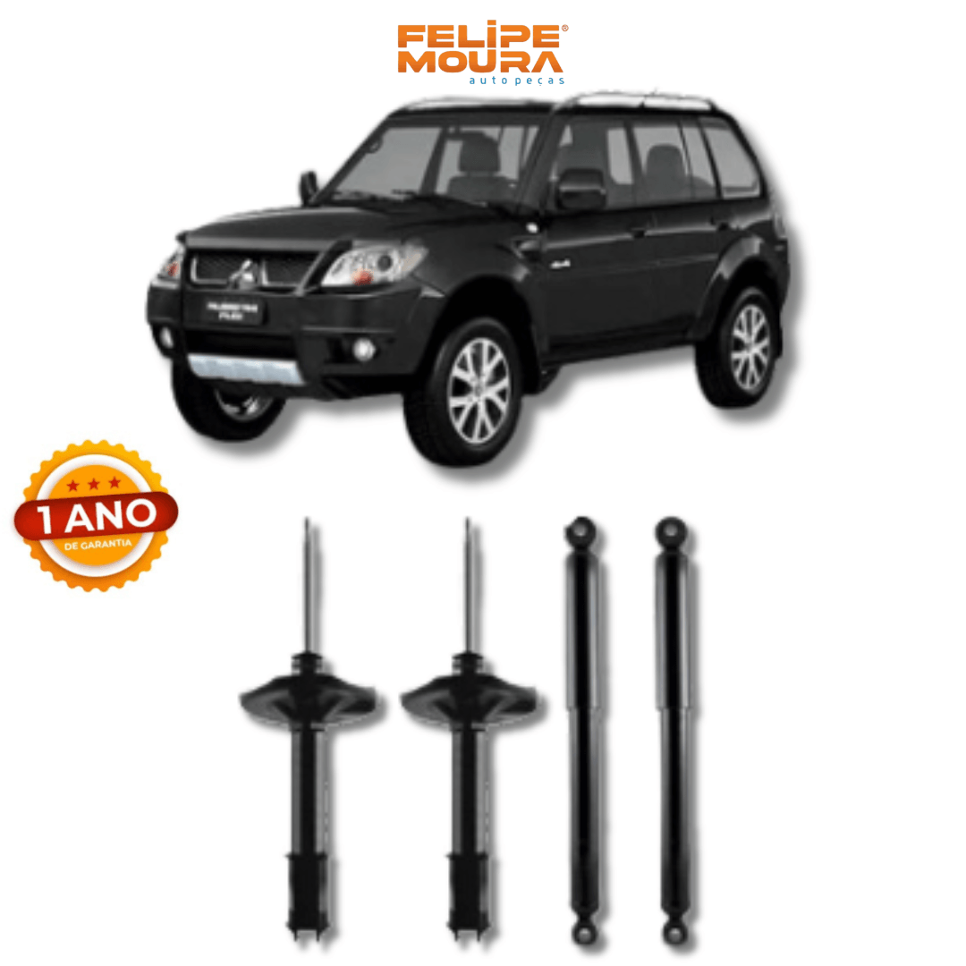 Kit Amortecedores Dianteiros e Traseiros Mitsubishi Pajero TR4 2003 Até 2014 - Remanufaturado - Felipe Moura Auto Peças