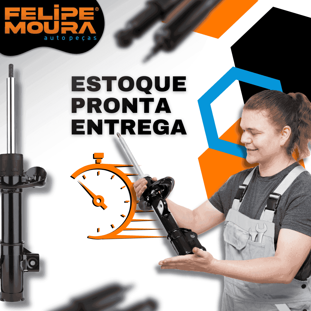 Kit Completo de Amortecedores Dianteiros e Traseiros com Kits de Batentes e Guarda-Pó Montana 2003 Até 2010 - Remanufaturado - Felipe Moura Auto Peças