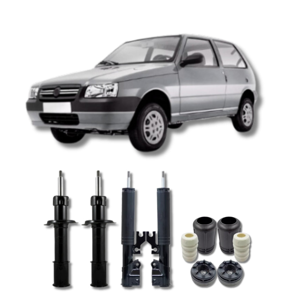 Amortecedor Uno e Mille Fire 1995–2008 – kit completo com batente remanufaturado
