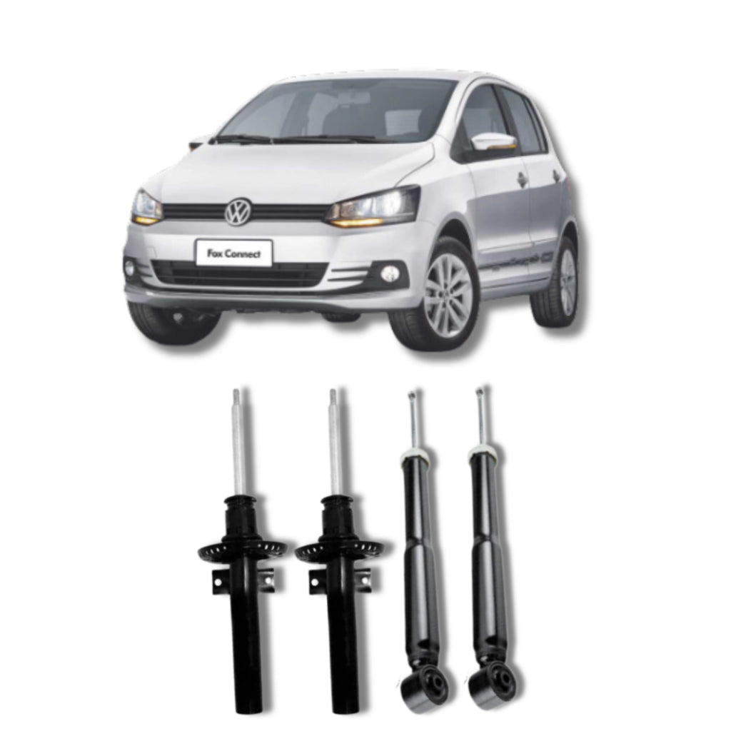 Amortecedor VW Fox 2003–2015 – kit dianteiro e traseiro remanufaturado